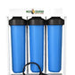 3-Stage Whole House Water Filter System: 20" Big Blue Filters (with 5 Micron, Iron & Manganese, and CTO filters)