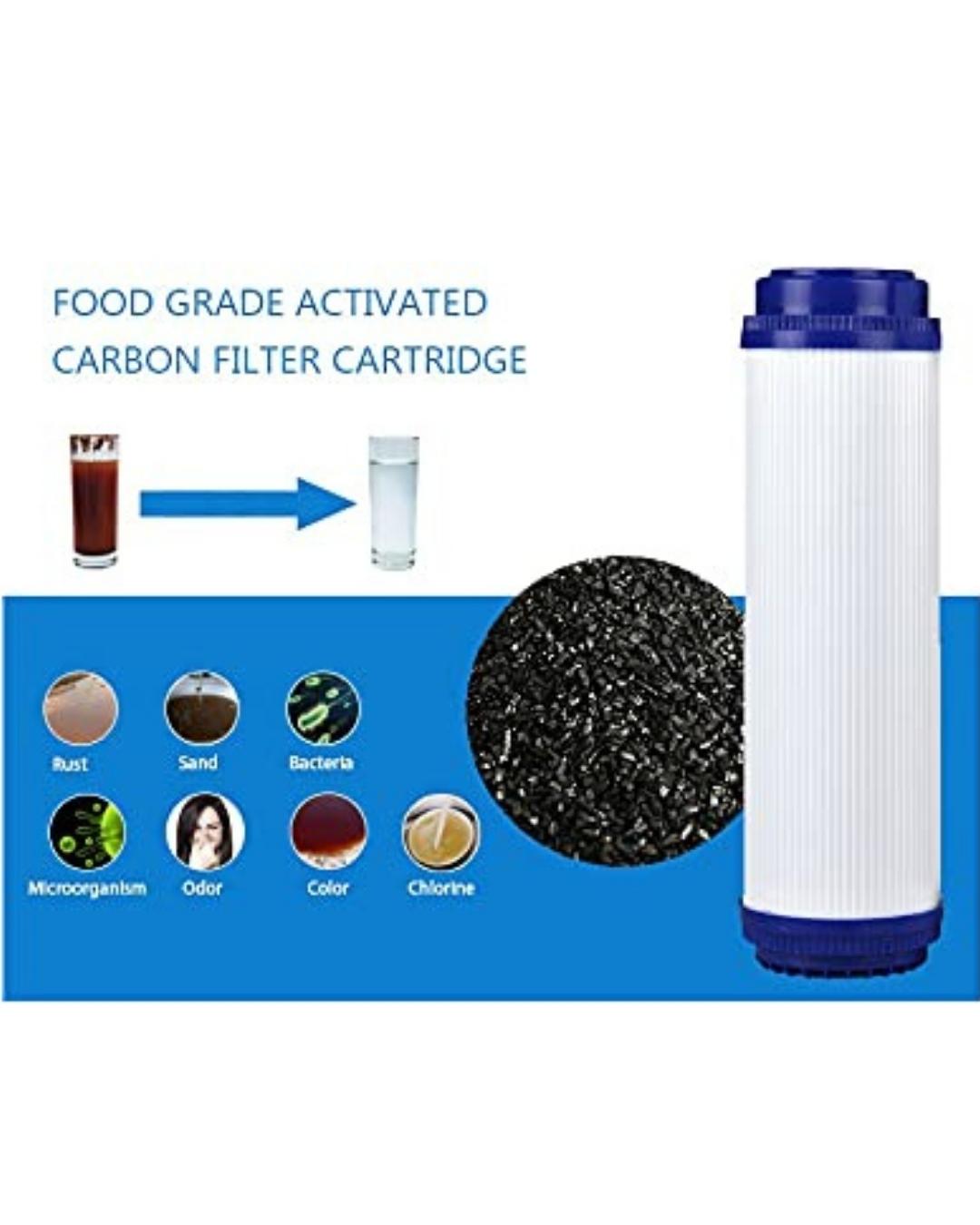 3-Stage Whole House Water Filtration System: 20" Big Blue (with 5 Micron Sediment, Carbon Block, and Iron & Lead Reducing Filter)